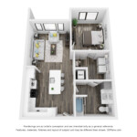 1 Bedroom, 1 Bath Unit